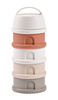 BEABA Pojemniki na mleko w proszku 4 komory cotton white/terracotta