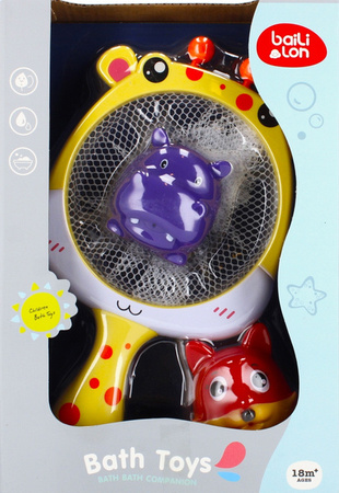 Mega Creative Zabawka do Kąpieli Baili Hippo Fox Water Grid