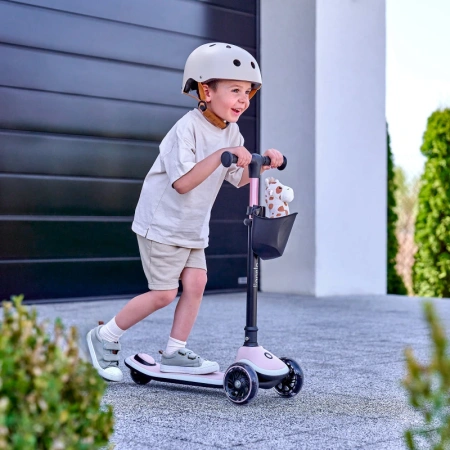 Lionelo Mey Hulajnoga Balansowa Led Pink Rose