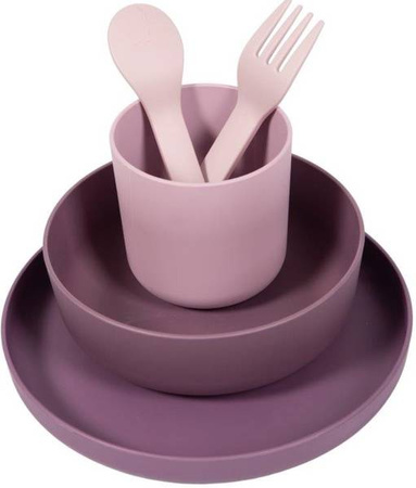 Bo Jungle Zestaw Naczyń BioPlastik CPLA purplepink 