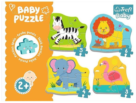 Puzzle Baby Classic Zwierzątka na Safari 