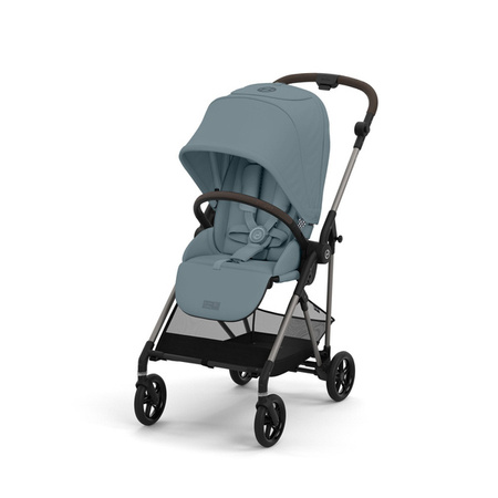Cybex Melio Wózek Głęboko-Spacerowy Stormy Blue + Cloud G I-Size