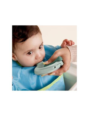 B.box Fill+Feed Silikonowa Miseczka z Pokrywką do Karmienia Niemowląt i Dzieci Błękit