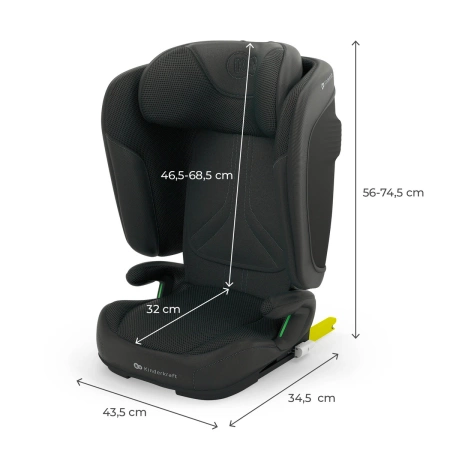 Kinderkraft Unity 2 Fotelik Samochodowy 15-50 kg Czarny