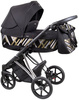 Coletto Craft Wózek Głęboko-Spacerowy 2w1 C-06 Czarno-Srebrna Rama 