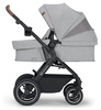 Kinderkraft B-Tour Wózek Głęboko-Spacerowy + Fotelik 0-13 kg Zestaw 3w1 Light Grey