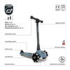 Scootandride Highwaykick 3 LED Hulajnoga Składana ze Świecącymi Kółkami 3+ Steel