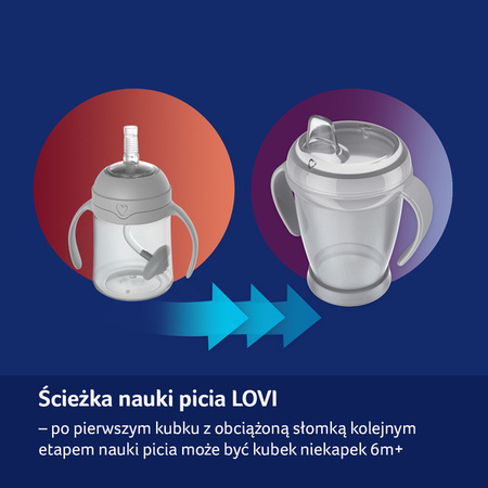 LOVI Pierwszy Kubek z Obciążoną Słomką 150 ml Brown 35/363