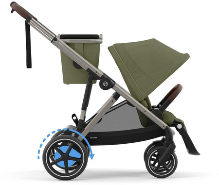 Cybex E-Gazelle S Wspomagany Wózek Głęboko-Spacerowy Rok Po Roku Moss Green