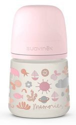 Suavinex Butelka Smoczek Fizjologiczny, Wolny Przepływ 150ml Niebieska