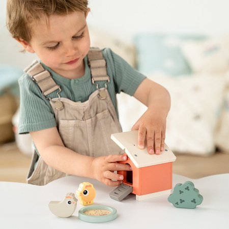 Done by Deer Zabawka Drewniana Mała Farma Kurnik Kurki Clucky