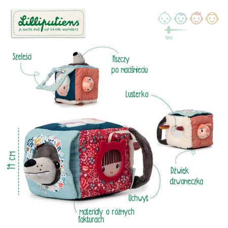 LILLIPUTIENS Kostka wielofunkcyjna Wilk Louis 9 m+