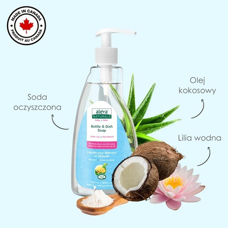 Aleva Naturals Płyn Do Mycia Butelek i Naczyń Lilia