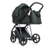 Roan Ivi 2.0 Wóżek Głęboko-Spacerowy Rama Chrome Black Forest + Cybex Aton B2 i-Size Fotelik Samochodowy 0-13kg + Baza One Volcano Black