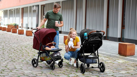 [OUTLET] Kinderkraft Grande New 2023 Wózek Spacerowy Black