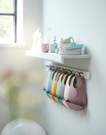 Done by Deer Peekaboo Śliniaki Silikonowe Elphee Blue 2szt.