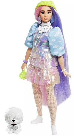 Barbie Extra Moda Lalka + Zwierzątko  GRN27 GVR05