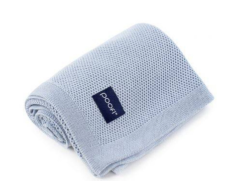 Poofi Faro Otulacz Bambusowy 85x85 Dusty Blue 
