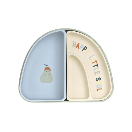 Lassig Zestaw silikonowych naczyń 3 el. Happy Fruit Lemon