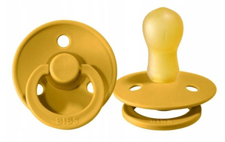 Bibs Smoczek Uspokajający Kauczukowy r. L  Mustard