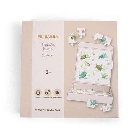 Filibabba Gra magnetyczna Turtle puzzle