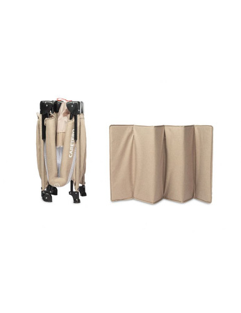 Caretero Esti Łóżeczko Turystyczne z Opuszczanym Bokiem Brown