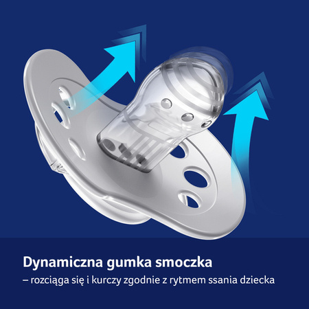 Lovi Harmony Smoczek Silikonowy Dynamiczny 18 m+ 22/908 Boy 2 Szt.