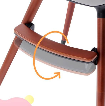 Kinderkraft Finix Krzesełko do Karmienia Ecru