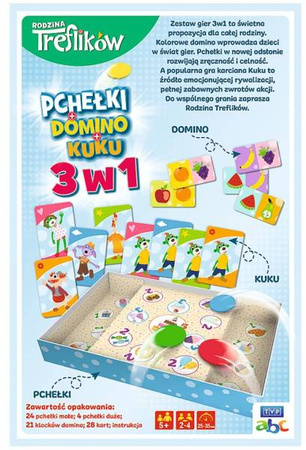 Trefl Gra Trefliki Domino Pchełki Kuku 3w1