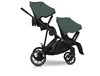 Easy Go Duoflex Wózek Głęboko-Spacerowy Bliźniaczy Rok po Roku Sage Green 2 Siedziska 1 Gondola