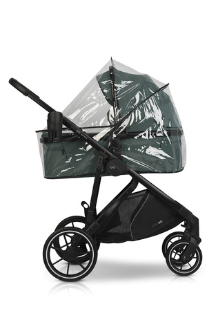 Easy Go Duoflex Wózek Głęboko-Spacerowy Bliźniaczy Rok po Roku Sage Green 1 Siedzisko 1 Gondola