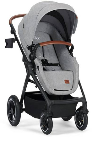 Kinderkraft B-Tour Wózek Głęboko-Spacerowy + Fotelik 0-13 kg Zestaw 3w1 Light Grey