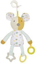 Canpol Babies Mouse Pluszowa Przytulanka dla Niemowląt z Gryzakami 77/201