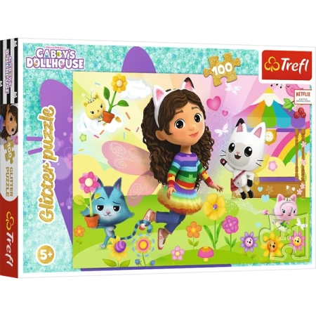 Trefl Puzzle Brokatowe Koci Domek Gabi Brokatowa Gabi 100 Elementów