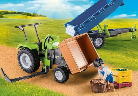 Playmobil Country Traktor z Przyczepa 71249 