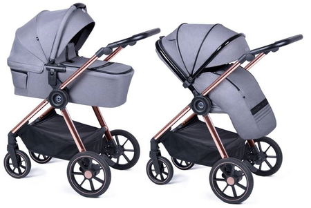 Zokky Ozz Wózek Głęboko-Spacerowy 2w1 Grey Stone