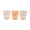 Done by Deer Happy Clouds Kubki Mini Glass Papaya 3szt.
