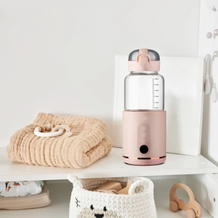 MyBabyBottle Przenośny Podgrzewacz do Butelek, Wody i Mleka dla Dzieci - Różowy