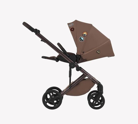 Anex Eli Wózek Głęboko-Spacerowy Wander + Cybex Aton B2 i-Size Fotelik Samochodowy 0-13kg + Baza One Volcano Black	