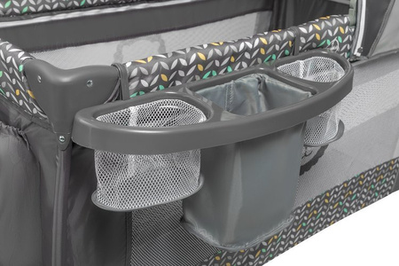 Lionelo Sven Plus Łóżeczko Turystyczne Grey Scandi