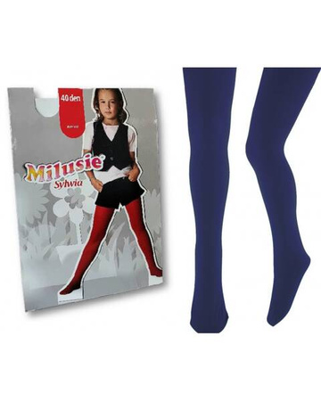 Milusie Rajstopy Granatowe Rozmiar 104/110