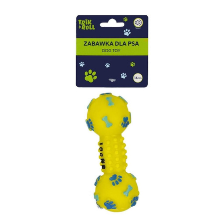 Trik&Roll Zabawka dla Psa Kość Piszczek 14 cm Żółta