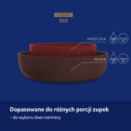 Lovi Zestaw Naczyń Z Kubkiem + Pierwsza Łyżeczka Do Karmienia 21/532 Tamarillo