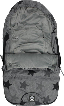 Dooky Śpiworek do fotelika 0-9m Grey Stars