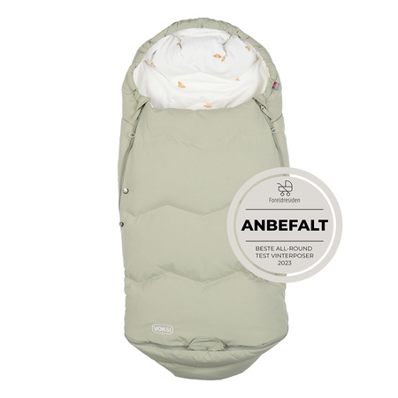 BeSafe Voksi Explorer Śpiworek Puchowy Do Wózka/Fotelika - Zielony Mglisty