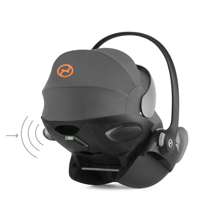 Cybex Balios S Lux Wózek Głęboko-Spacerowy + Cloud G I-Size Fotelik Samochodowy 0-13kg + Osłony Przeciwdeszczowe + Adaptery Lava Grey