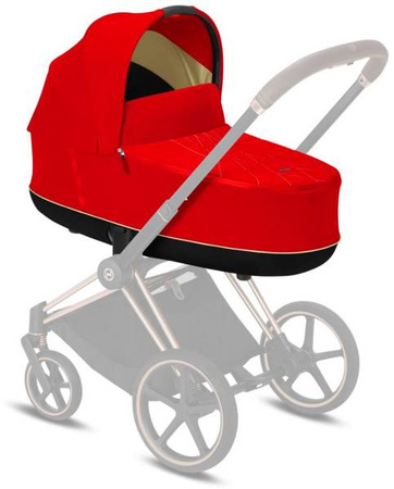 Cybex e-Priam 4.0 Rama ze Stelażem Siedziska + Gondola Wózek Głęboki Autumn Gold