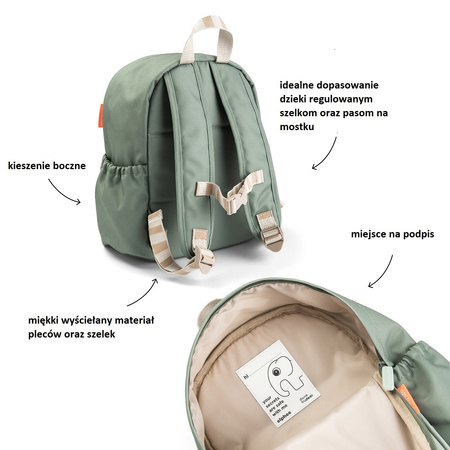 Done by Deer Plecak Dla Dziecka Playground Green