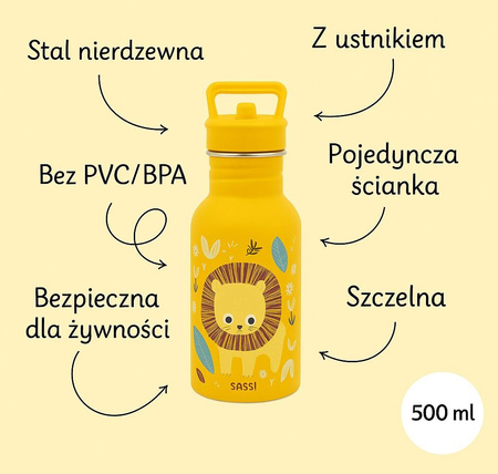 Sassi Butelka na wodę bidon 500 ml Lew