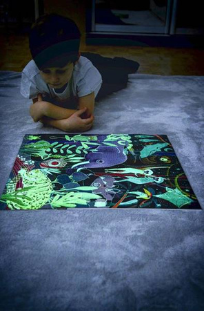 Mudpuppy Puzzle Rodzinne Świecące W Ciemności Dżungla 500 Elementów 8+